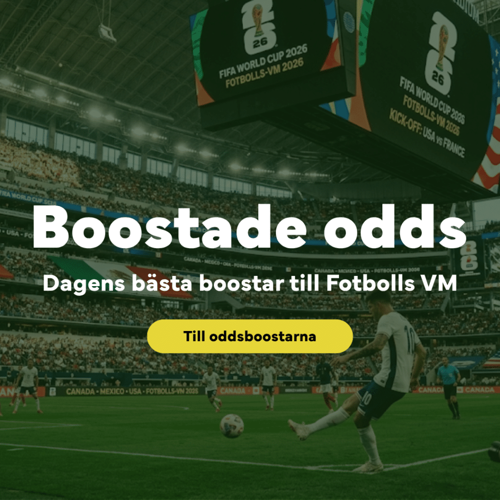 Oddsboost Fotbolls VM - Dagens bästa oddsboostar och förhöjda odds till VM 2026