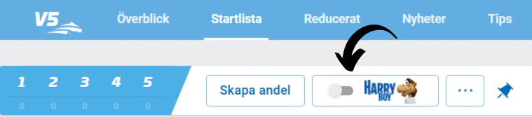 Bilden visar hur man spelar Harry Boy på V5