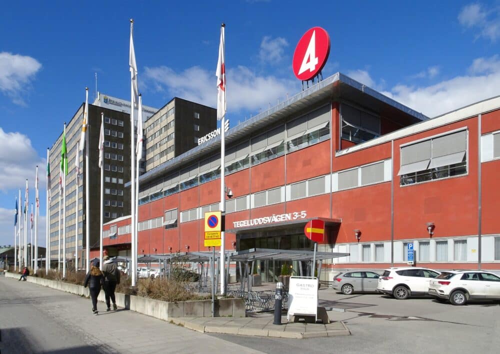 TV4-huset, ursprungligen lagerdelen till Philipshuset, byggår 1963, arkitekt Bö Möller